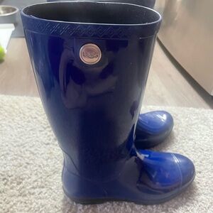 Dark Blue Ugg Rain Boots Size 9